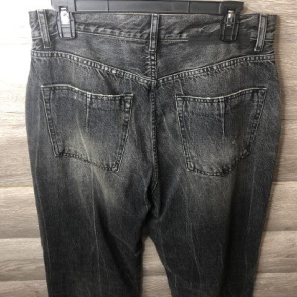 Unravel Project Sz 29 Black Distressed Baggy Jean - Picture 7 of 9